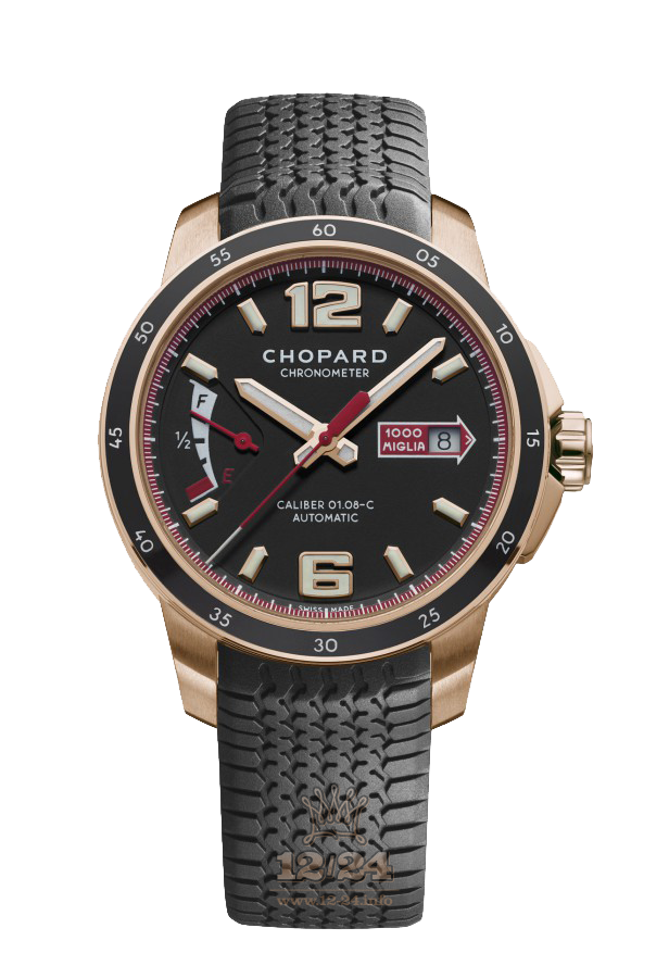 Chopard Classic Racing Watch 161296-5001 43 mm Steel / Pink gold Case Black Dial