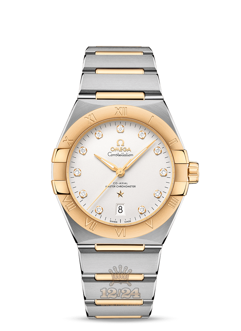 Omega Constellation Watch 131.20.39.20.52.002 39 mm Stainless steel Yellow gold Case White Dial