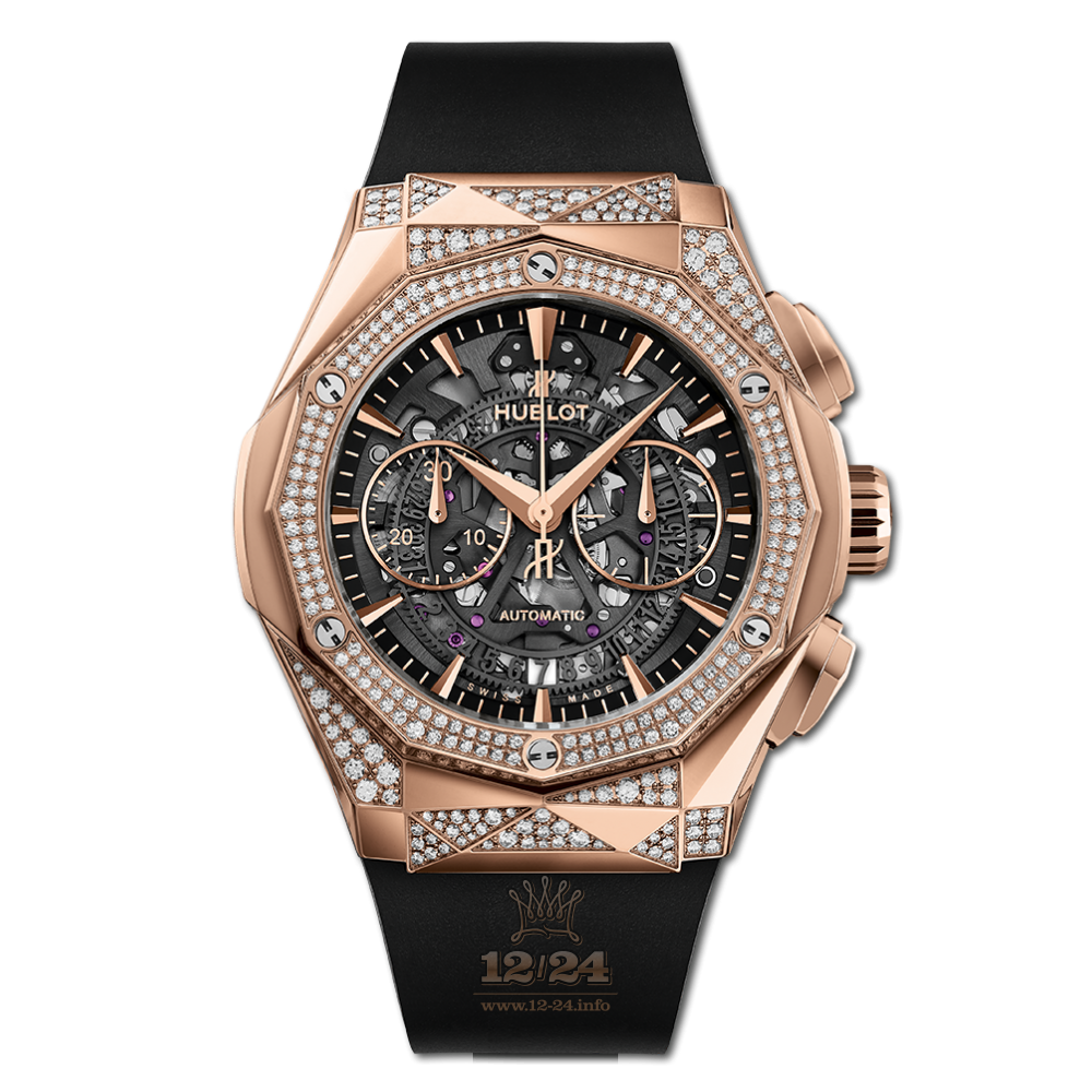 Hublot Classic Fusion Watch 525.OX.0180.RX.1804.ORL19 45 mm Pink gold Case Black Gray Dial