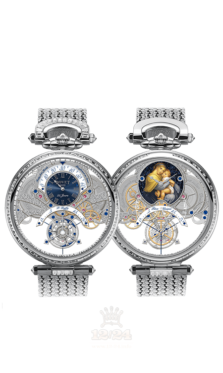 Bovet Fleurier Grandes Complications Watch AI22500-SB123468 45 mm White gold Case Dark blue Dial