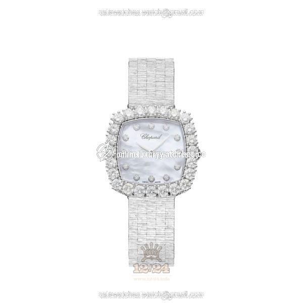 Chopard L Heure du Diamant Watch 10A386-1106 30 mm White gold Case White Dial