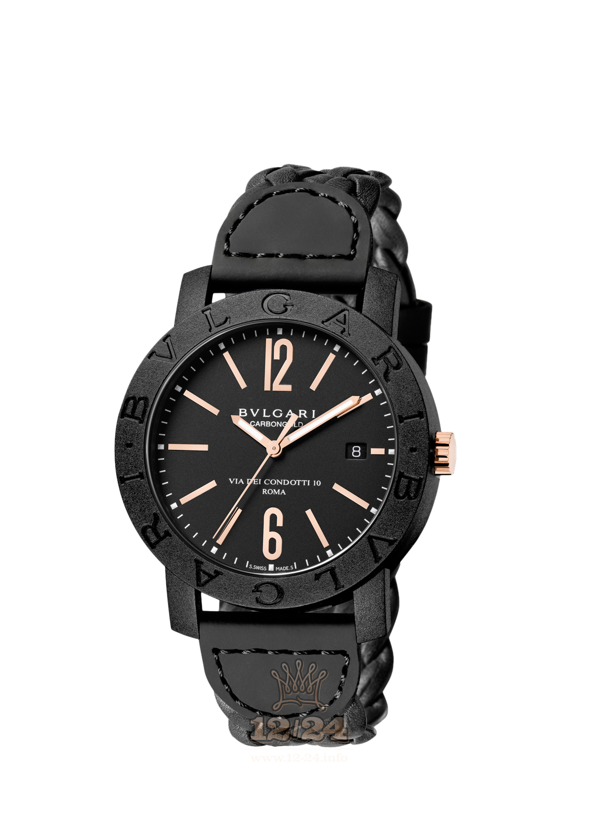 Bvlgari Bvlgari Bvlgari Watch 102632 BBP40BCGLD/N 40 mm Carbon Case Black Dial