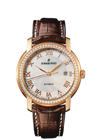 Audemars Piguet Jules Audemars Watch 15140OR.ZZ.A088CR.03 39 mm Pink gold Case Silver Dial