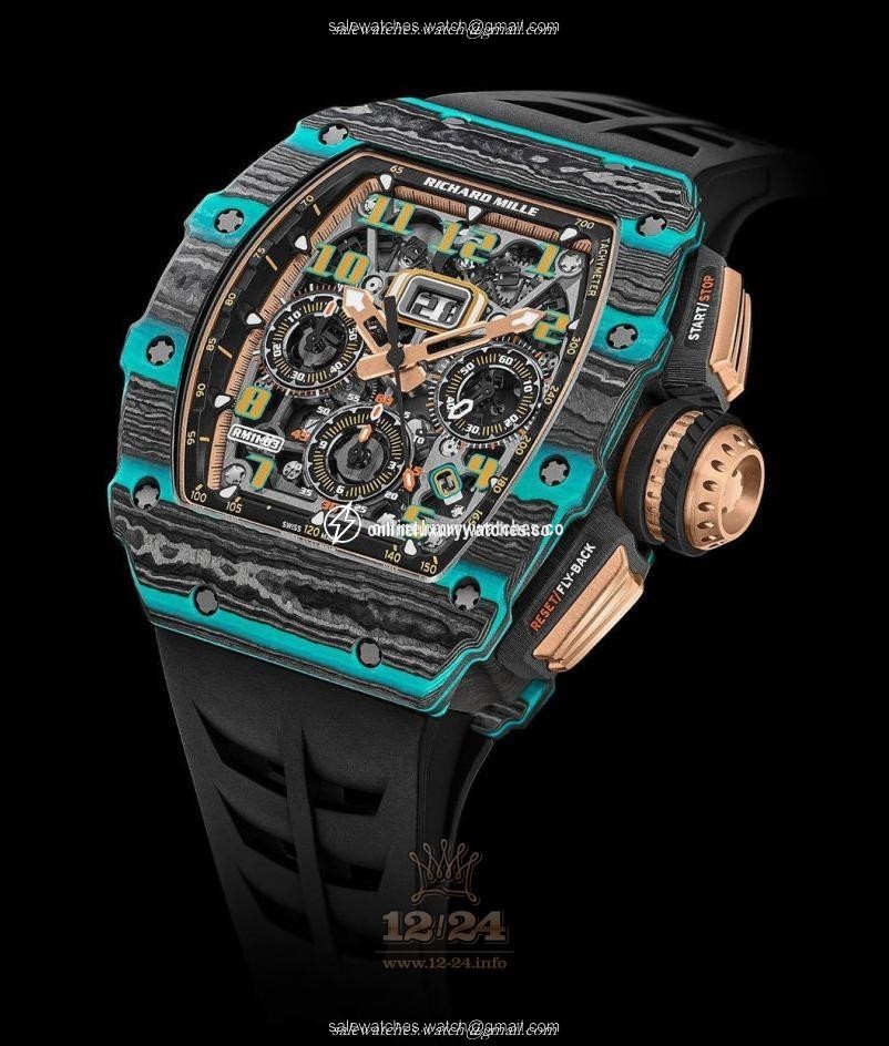 Richard Mille Men's Collection Watch RM11-03 automatic ultimateedition 50 mm Carbon Case Black Gray Dial