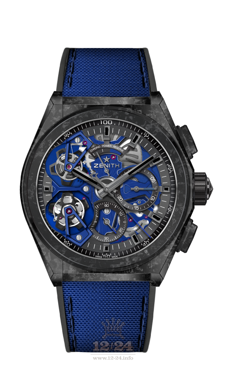 Zenith Defy Watch 10.9000.9020/79.R918 46 mm Carbon Case Gray Dark blue Dial