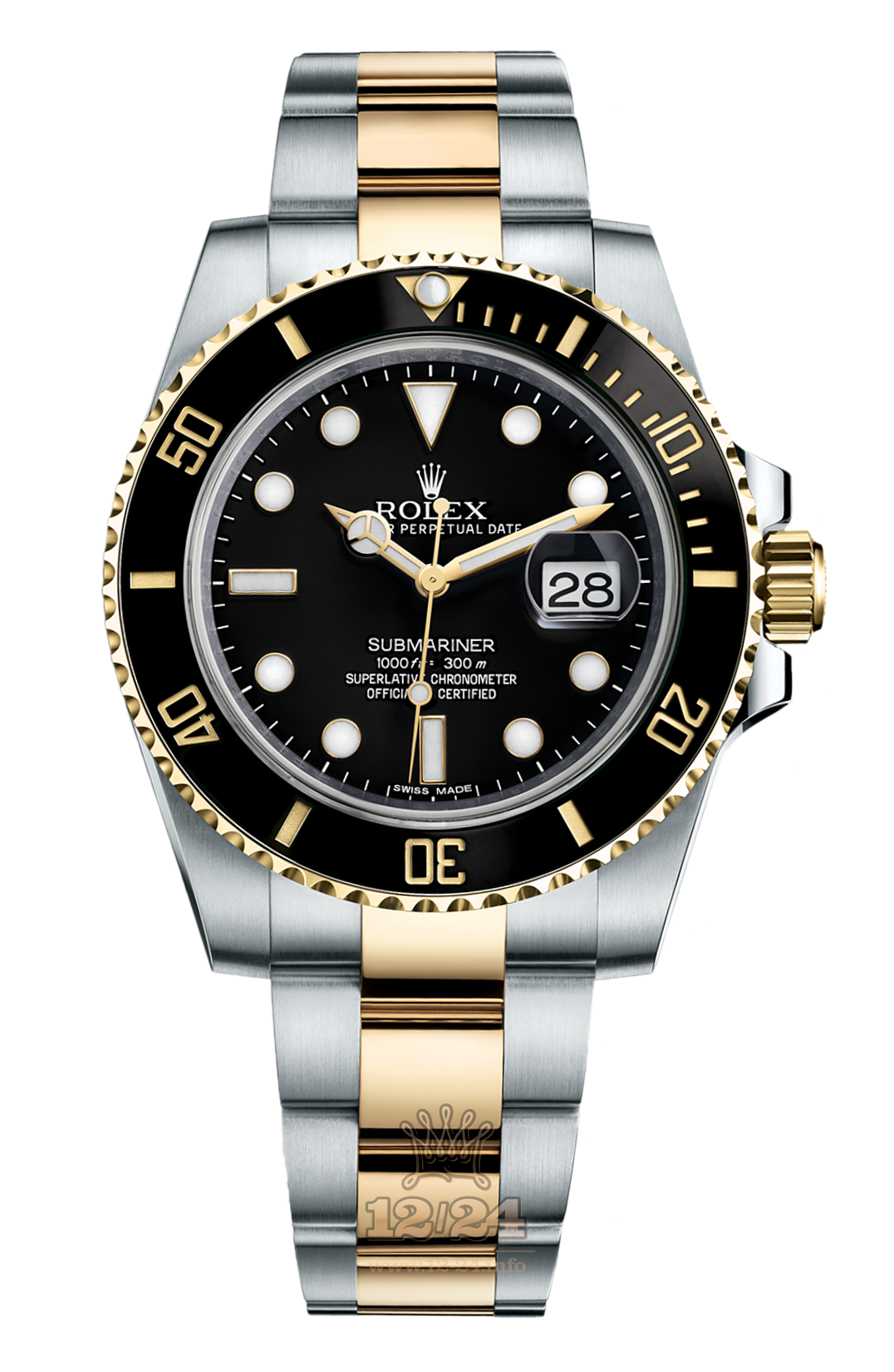 Rolex Submariner Watch 116613ln-0001 40 mm Steel / Yellow gold Case Black Dial