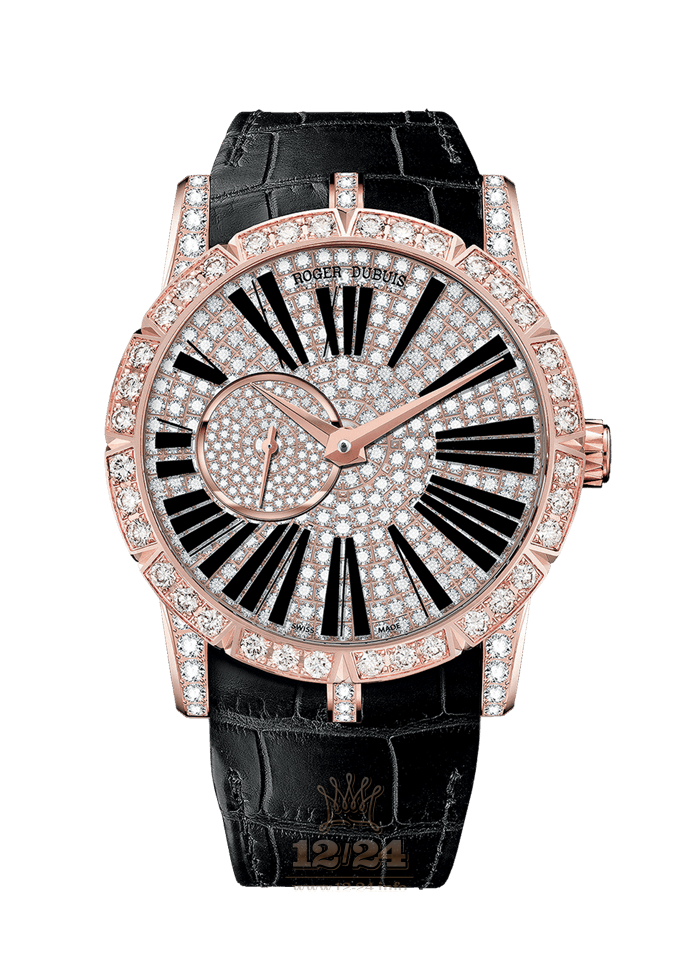 Roger Dubuis Excalibur Watch RDDBEX0405 42 mm Pink gold Case Golden Dial