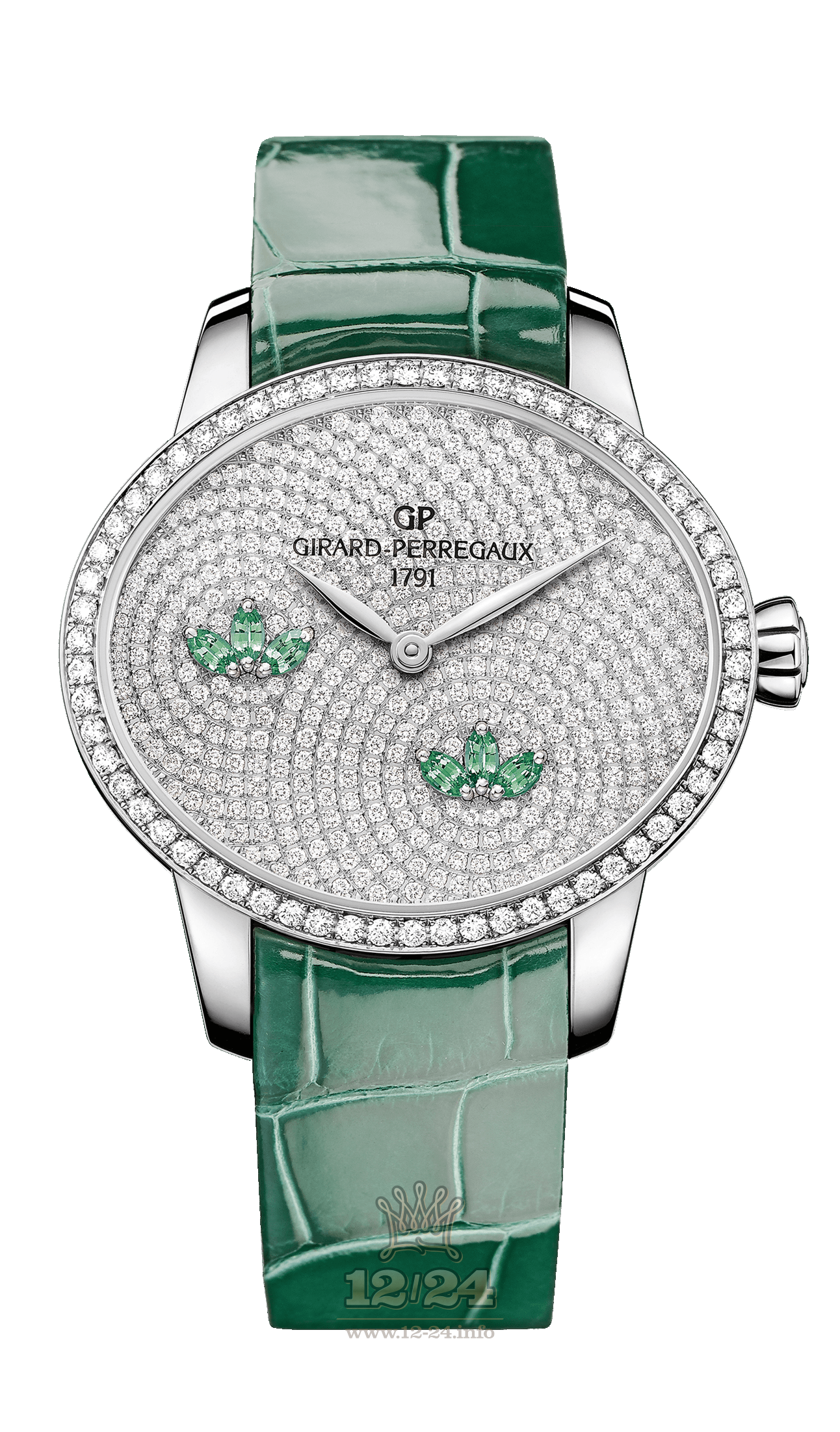 Girard Perregaux Cats Eye Watch 80489D53A1B3-CKAA 35 mm White gold Case Silver Dial