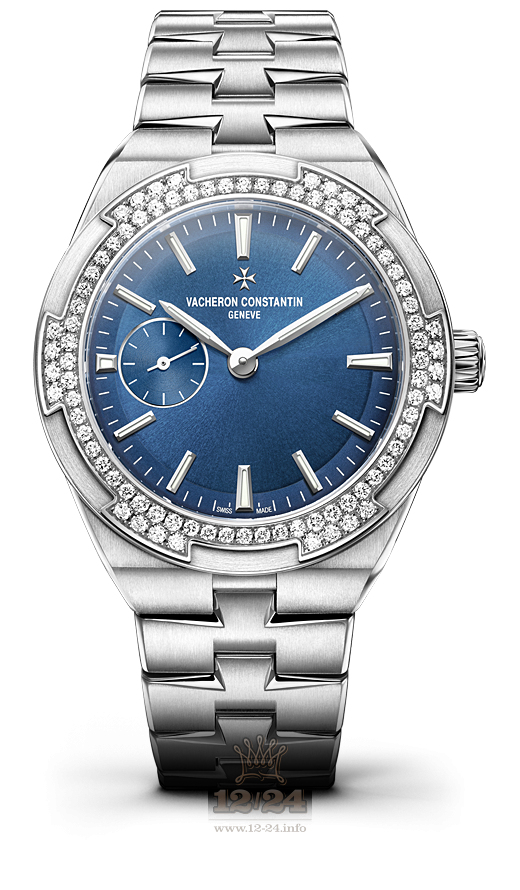 Vacheron Constantin Overseas Watch 2305V/100A-B170 for $28400 37 mm Stainless steel Case Silver Dark blue Dial