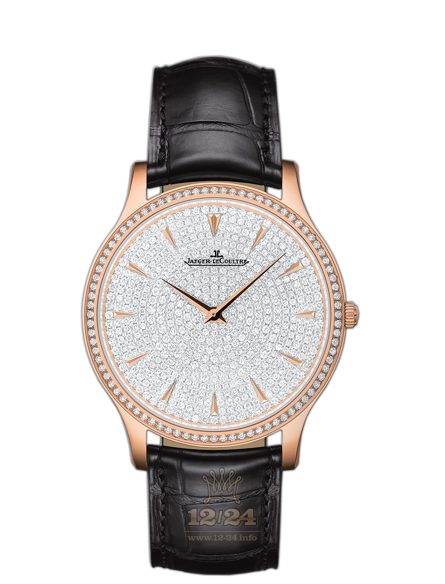 Jaeger-LeCoultre Master Watch 1452507 34 mm Pink gold Case Silver Dial