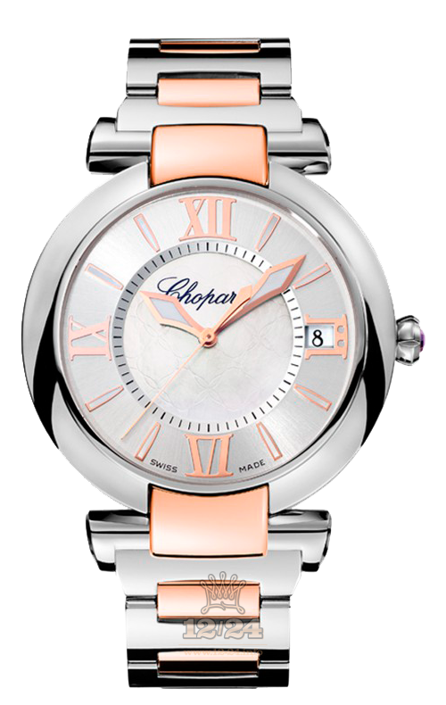 Chopard Imperiale Watch 388531-6007 40 mm Steel / Pink gold Case Silver Dial