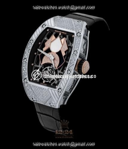 Richard Mille Women's Collection Watch RM 71-01 52 mm White gold Case