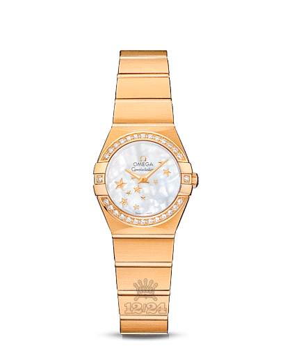 Omega Constellation Watch 123.55.24.60.05.001 24 mm Yellow gold Case White Dial