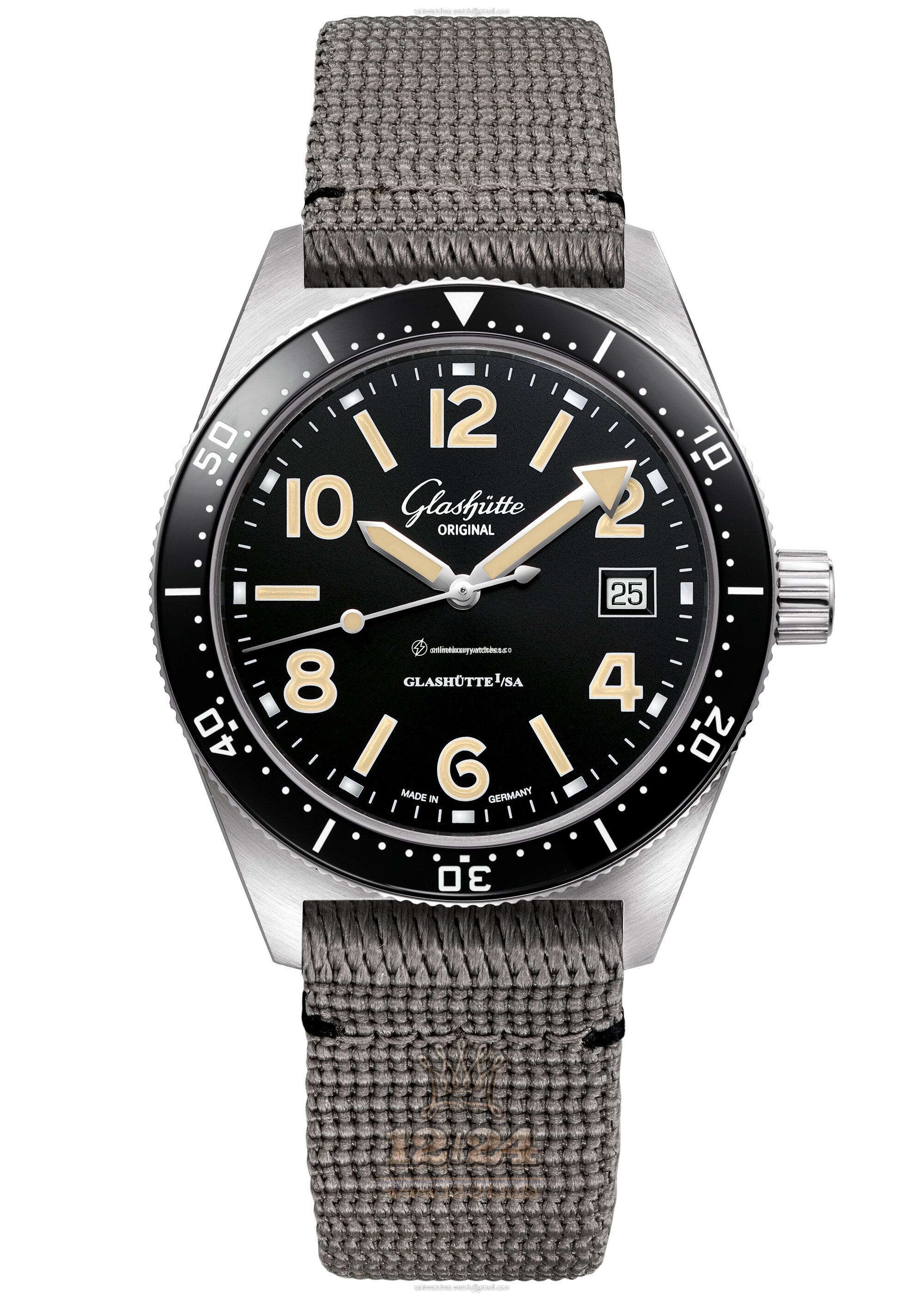Glashutte Spezialist Watch 1-39-11-06-80-08 40 mm Stainless steel Case Black Dial