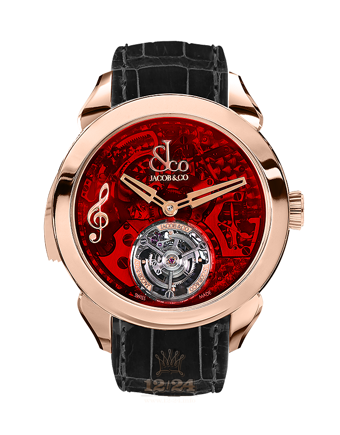 Jacob & Co Grand Complication Masterpieces Watch PT520.40.NS.QR.A 43 mm Pink gold Case Red Dial