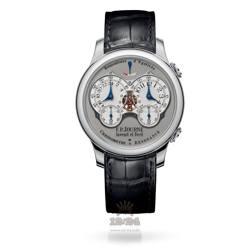 F.P.Journe Classique Watch chronometre resonance platinum 40 mm Platinum Case Gray Dial