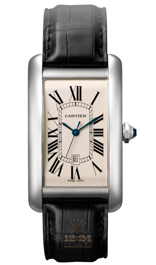 Cartier Tank Watch W2603256 45 mm White gold Case Silver Dial