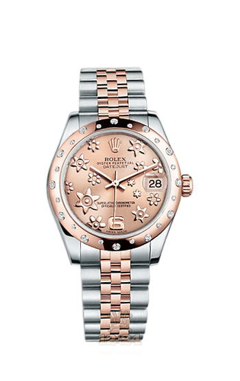 Rolex Lady-Datejust Watch 178341-0006 31 mm Steel / Pink gold Case Pink Dial