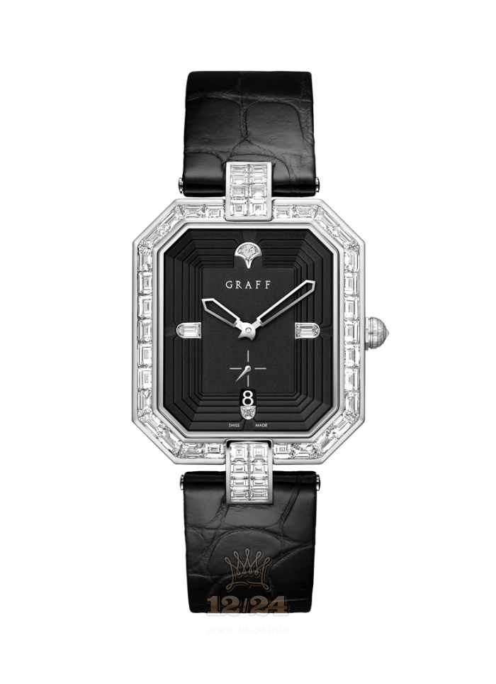 Graff Graff Vendome Watch VDM40WGDLB 40 mm White gold Case Black Dial
