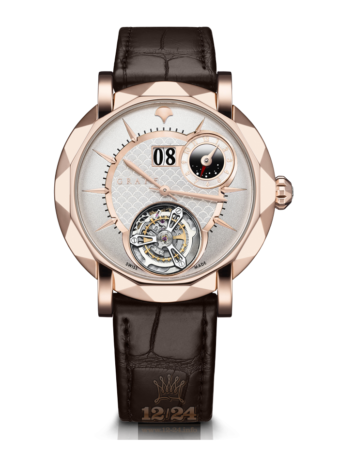 Graff MasterGraff Watch MGUGMT43PGW 43 mm Pink gold Case Silver Dial