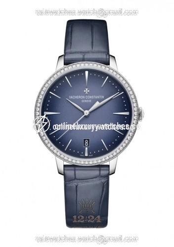 Vacheron Constantin Patrimony Watch 4115U/000G-B908 36 mm White gold Case Dark blue Dial
