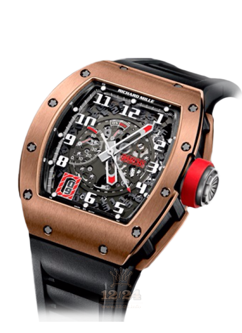 Richard Mille Men's Collection Watch RM 030 Black Rose 50 mm Pink gold Titanium Case