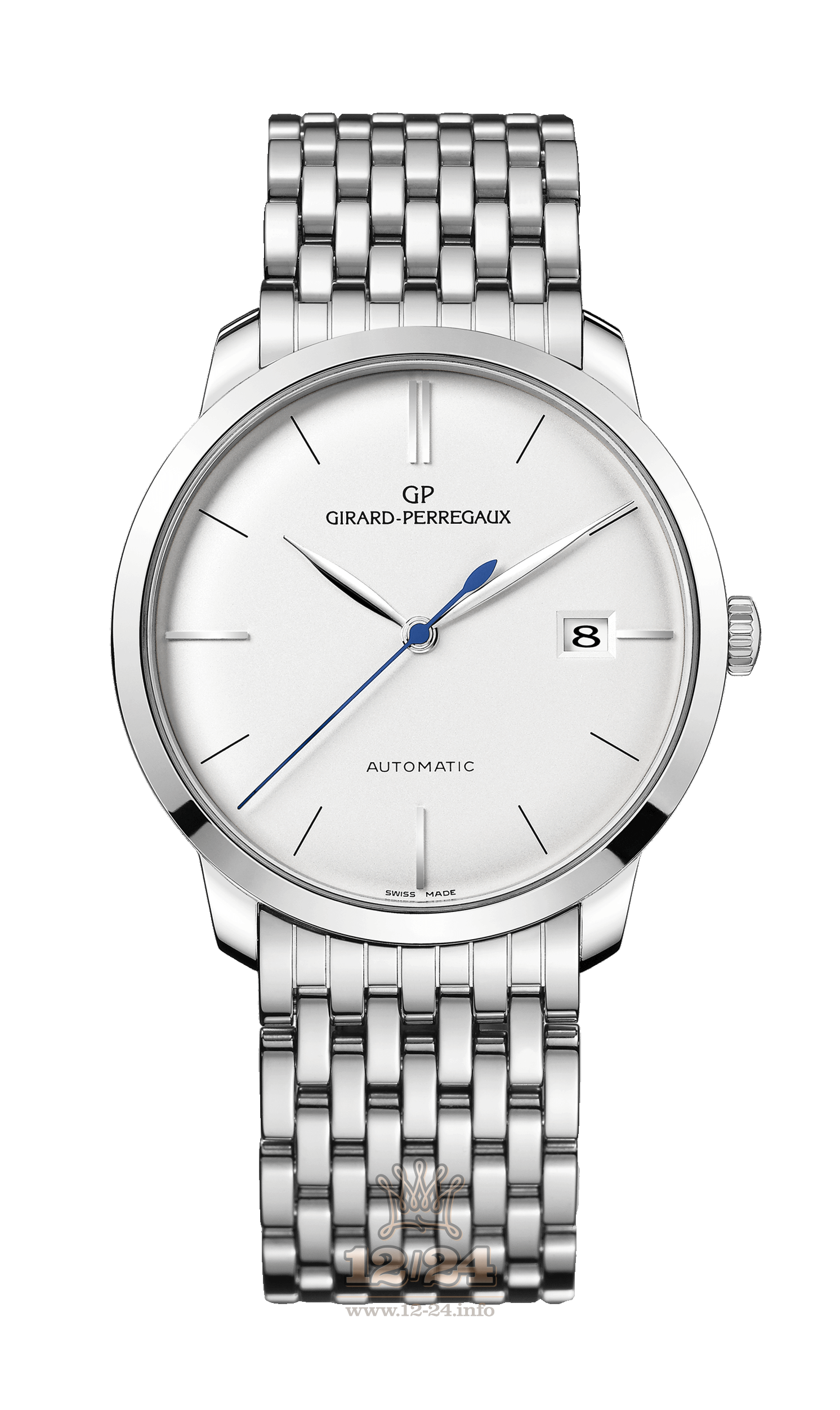 Girard Perregaux 1966 Watch 49525-53-131-53A White gold Case Silver Dial