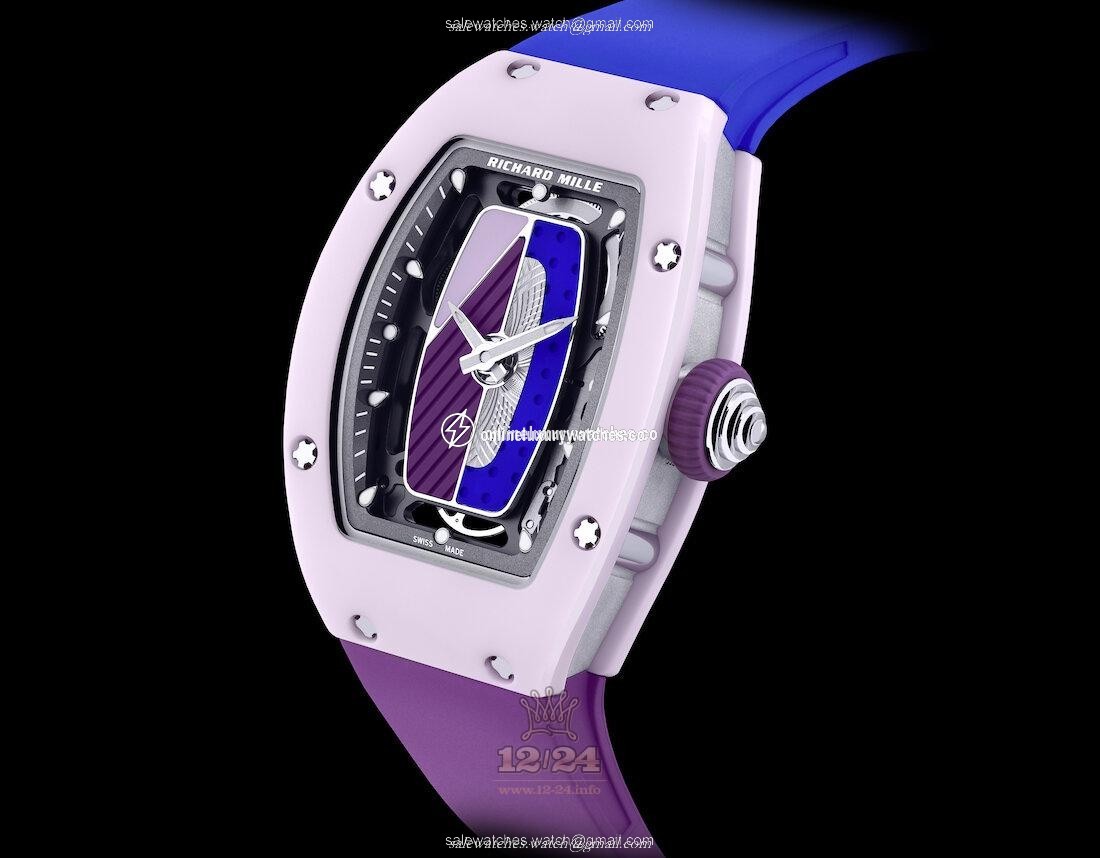 Richard Mille Women's Collection Watch RM 07-01 pastel pink 46 mm Ceramics Case