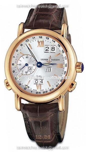 Ulysse Nardin Classic Watch 326-82/31 40 mm Pink gold Case Silver Dial
