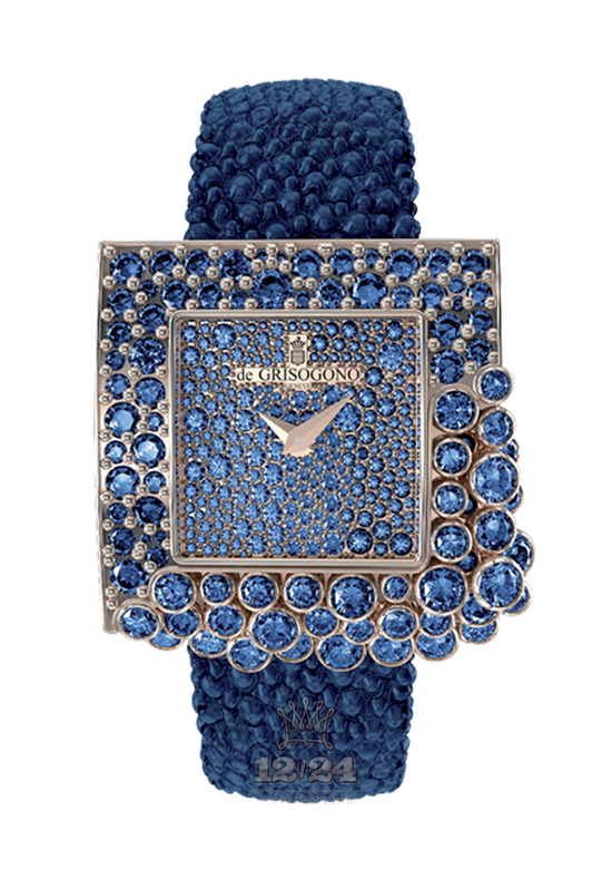de Grisogono Sugar Watch S-S13 Pink gold Case Dark blue Dial