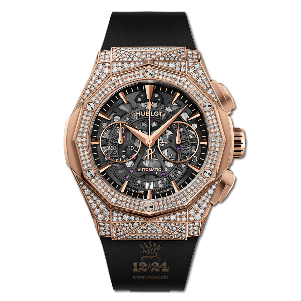 Hublot Classic Fusion Watch 525.OX.0180.RX.1704.ORL19 45 mm Pink gold Case Black Gray Dial