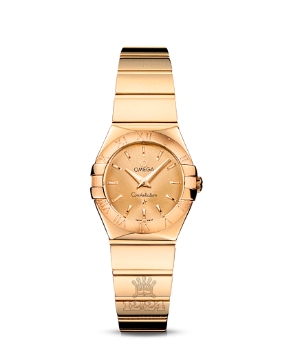 Omega Constellation Watch 123.50.24.60.08.001 24 mm Yellow gold Case Golden Dial