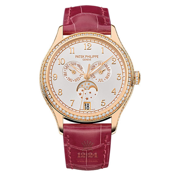 Patek Philippe Complications Watch 4947R-001 38 mm Pink gold Case Silver Dial