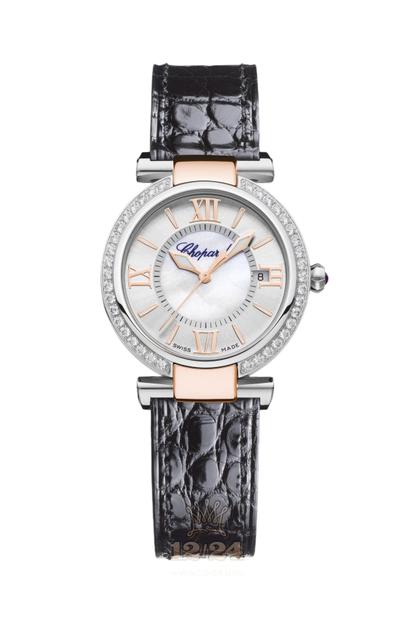 Chopard Imperiale Watch 388563-6003 29 mm Steel / Pink gold Case White Silver Dial