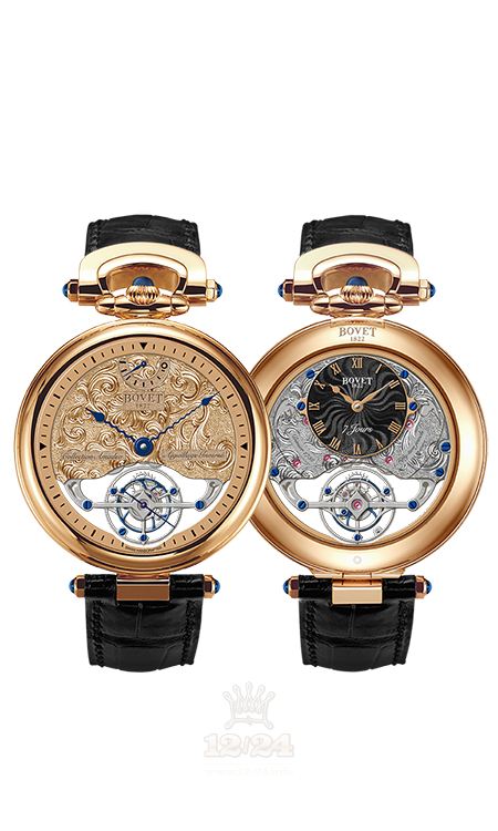 Bovet Fleurier Grandes Complications Watch AIF0T005 45 mm Pink gold Case Golden Dial