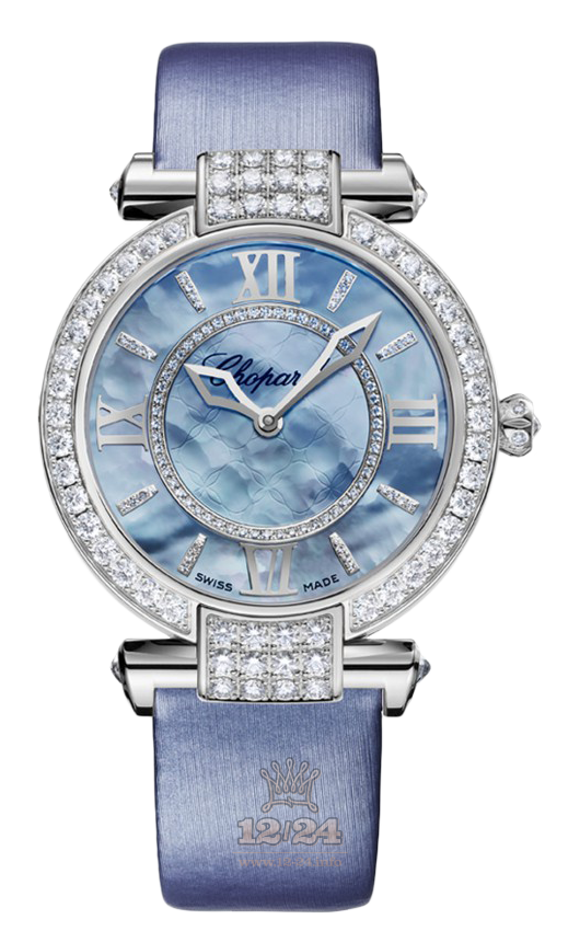 Chopard Imperiale Watch 384242-1005 36 mm White gold Case Dark blue Dial