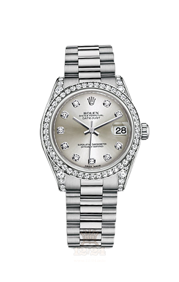 Rolex Datejust Watch 178159-0010 31 mm White gold Case Silver Dial