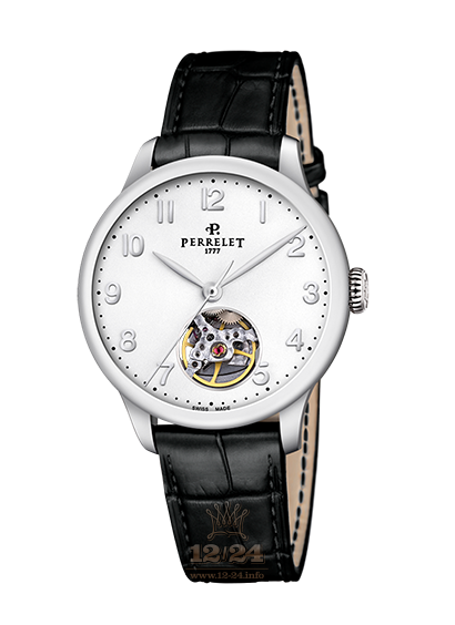 Perrelet First Class Watch A2067/1 35 mm Stainless steel Case White Dial