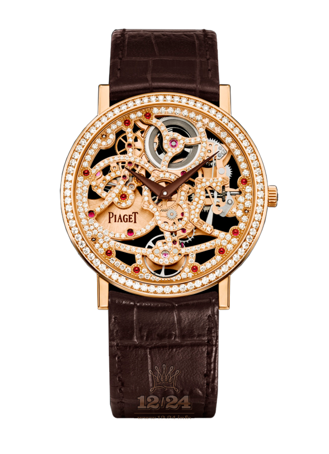 Piaget Altiplano Watch G0A39125 38 mm Pink gold Case Golden Dial