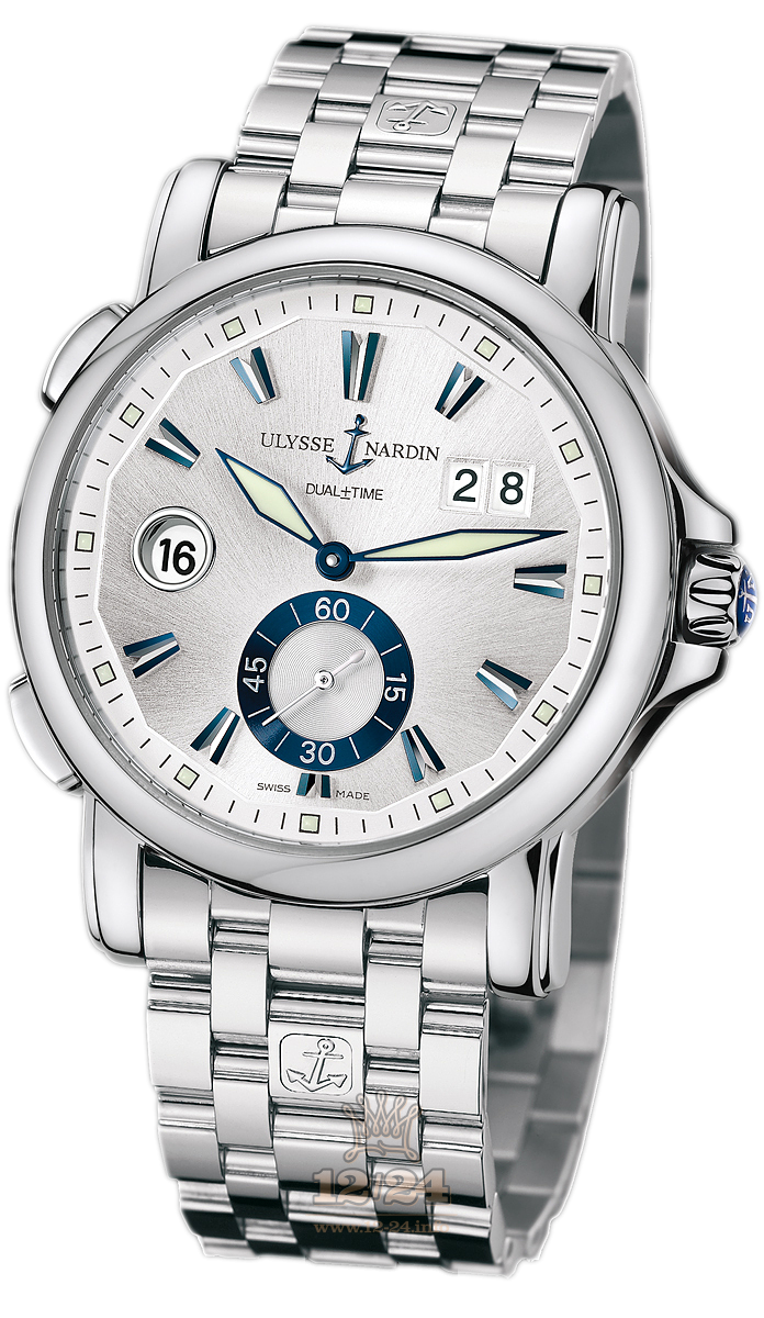 Ulysse Nardin Functional Watch 243-55-7/91 42 mm Stainless steel Case Silver Dial
