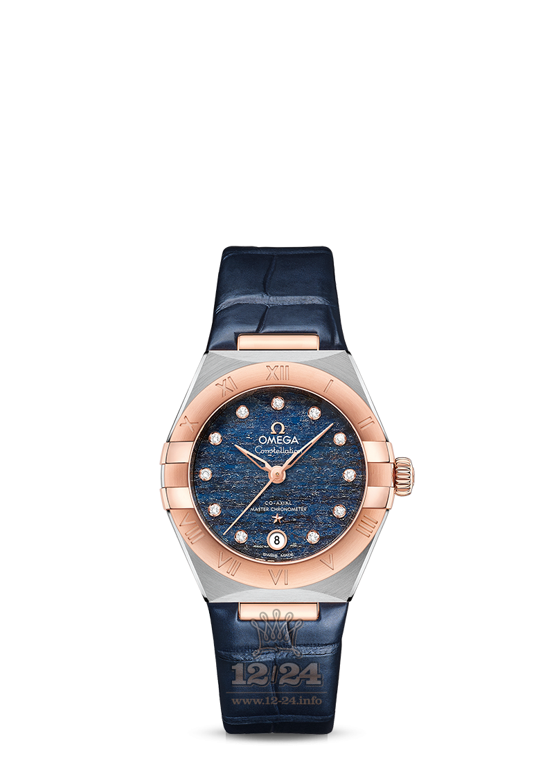 Omega Constellation Watch 131.23.29.20.99.003 29 mm Stainless steel Pink gold Case Dark blue Dial