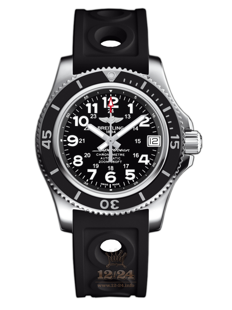 Breitling Superocean Watch A17312C9/BD91/231S/A16S.1 36 mm Stainless steel Case Black Dial