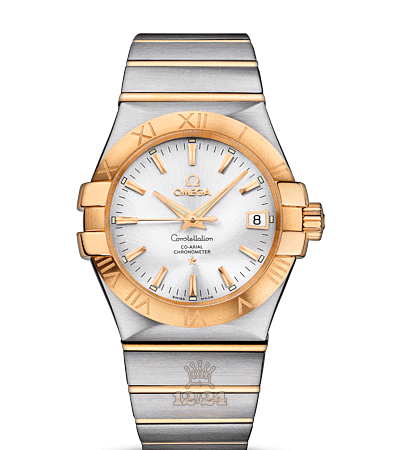 Omega Constellation Watch 123.20.35.20.02.002 35 mm Steel / Yellow gold Case Silver Dial