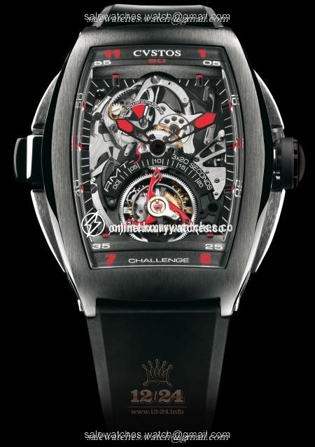 Cvstos Concept-S Watch C RMT TBR 54 mm Titanium Case Black Silver Dial