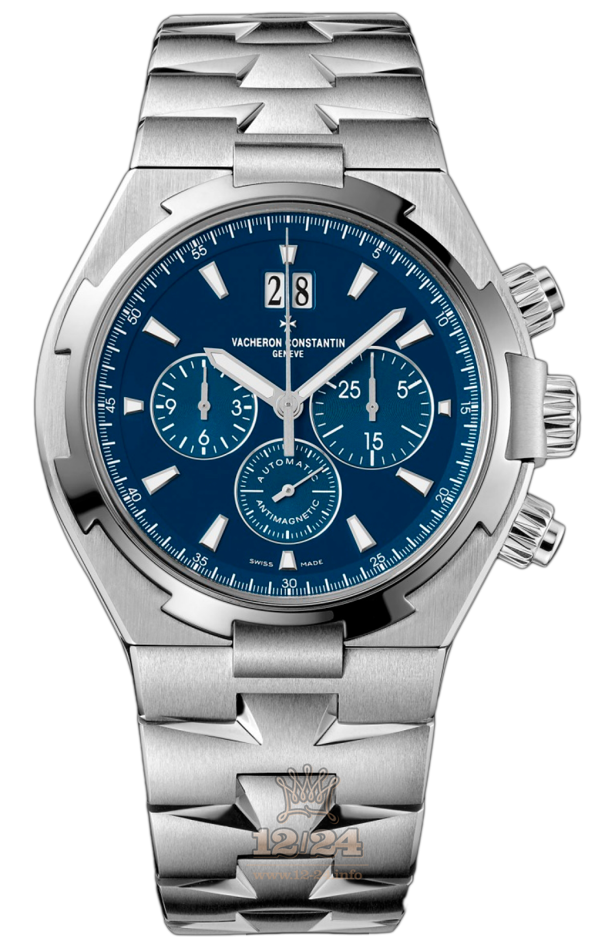 Vacheron Constantin Overseas Watch 49150/B01A-9745 42 mm Stainless steel Case Dark blue Dial