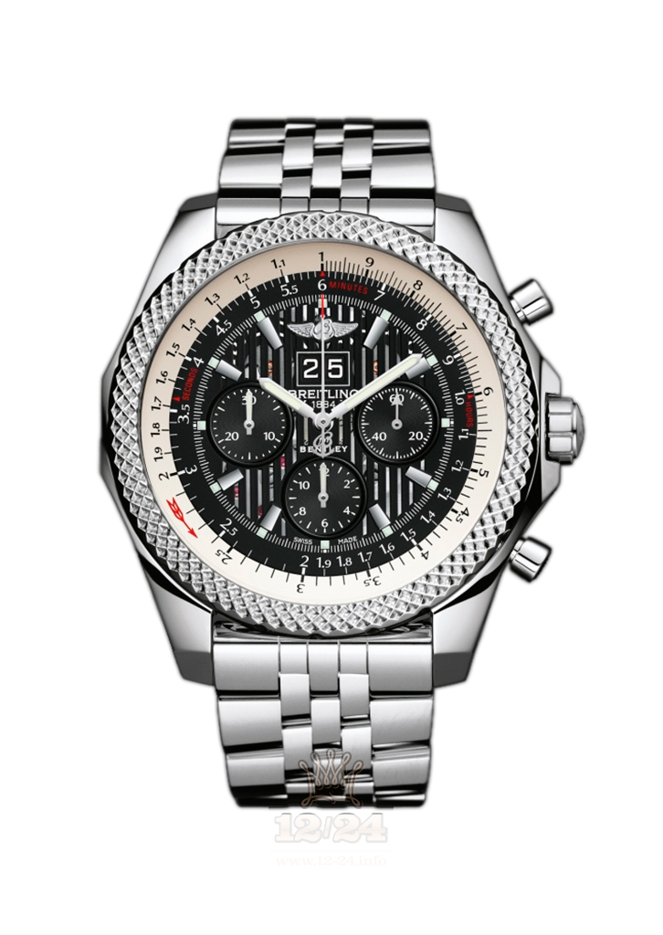 Breitling Breitling for Bentley Watch A4436412/BC77/990A 49 mm Stainless steel Case Black Dial