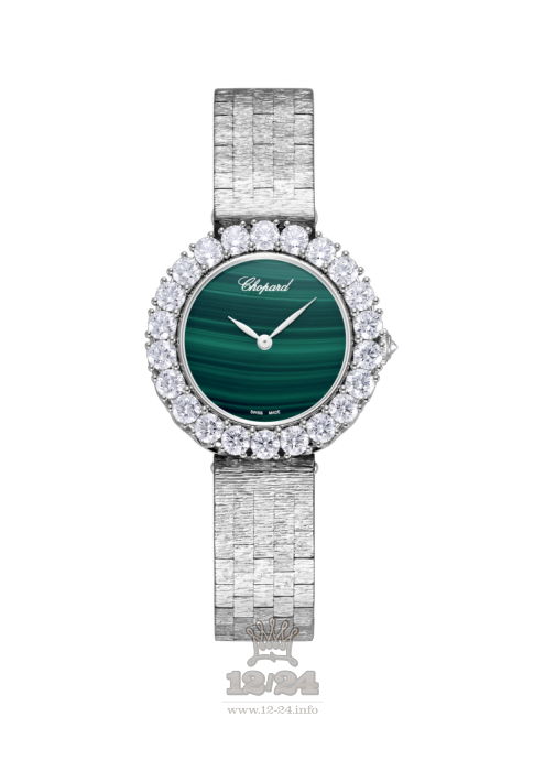 Chopard L Heure du Diamant Watch 10A378-1001 30 mm White gold Case Green Dial