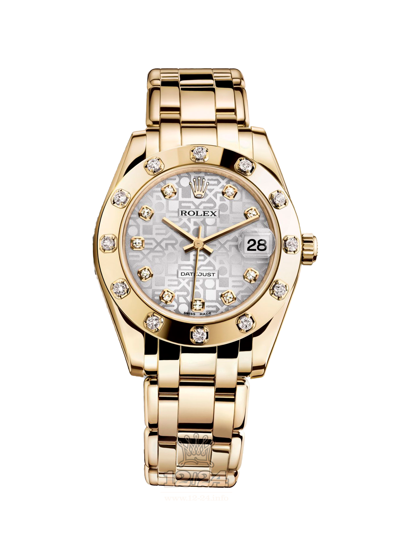 Rolex Pearlmaster Watch 81318-0003 34 mm Yellow gold Case