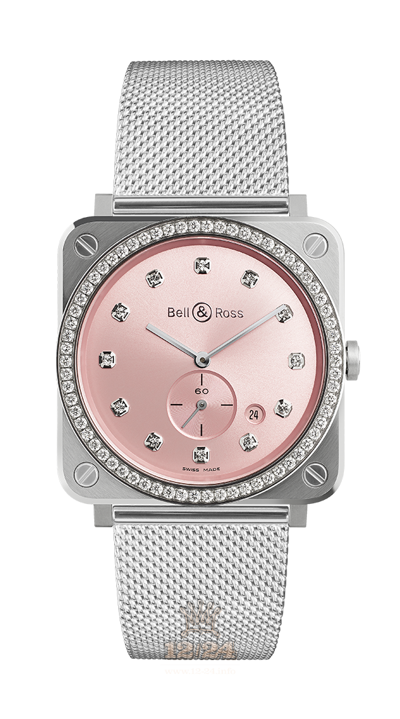 Bell & Ross Instruments Watch BRS-PK-ST-LGD/SST 39 mm Stainless steel Case Pink Dial