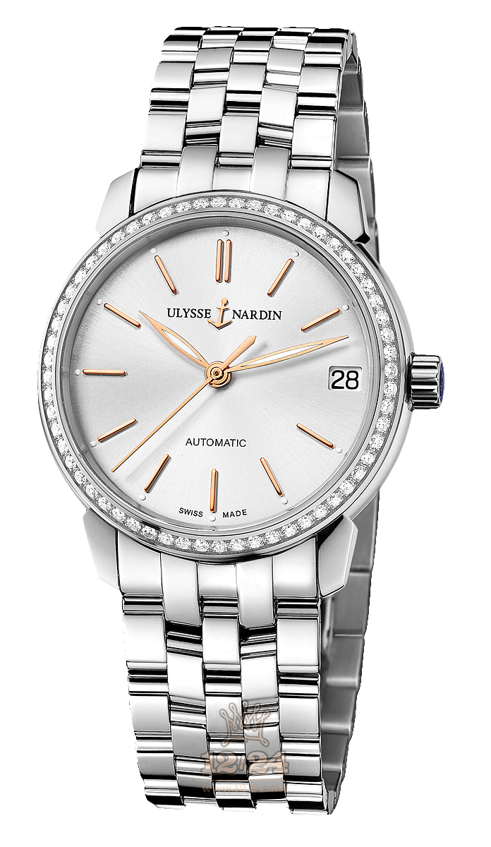 Ulysse Nardin Classic Watch 8103-116B-7/91 31 mm Stainless steel Case Silver Dial